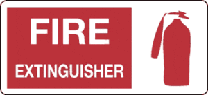 Fire Extinguisher, 7" x 17", Rigid Vinyl - ICC Canada