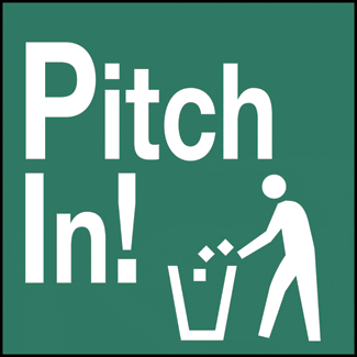 Pitch In!, 7" x 7", Rigid Vinyl - ICC Canada