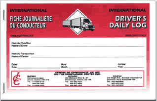 Driver's Daily Log Book / VIR - Bilingual (English/French) - ICC Canada