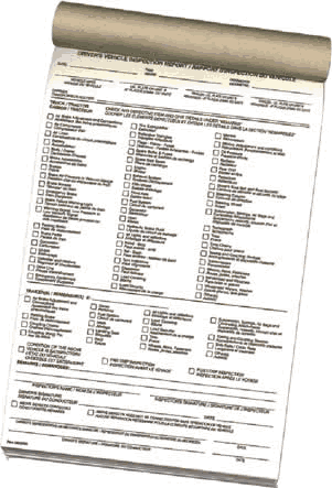 Vehicle Inspection Reports - Bilingual (English/French) - ICC Canada