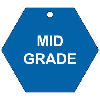 Mid Grade, CPPI Tag, Hexagon, Aluminum, English, 50/Pack - ICC Canada