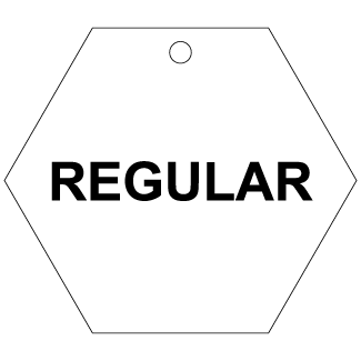 Regular, CPPI Tag, Hexagon, Aluminum, English, 50/Pack - ICC Canada