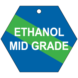 Ethanol Mid Grade, CPPI Tag, Hexagon, Aluminum, English, 50/Pack - ICC Canada