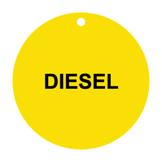 Diesel, CPPI Tag, Circle, Aluminum, English, 50/Pack - ICC Canada