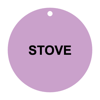 Stove, CPPI Tag, Circle, Aluminum, English, 50/Pack - ICC Canada