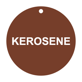 Kerosene, CPPI Tag, Circle, Aluminum, English, 50/Pack - ICC Canada