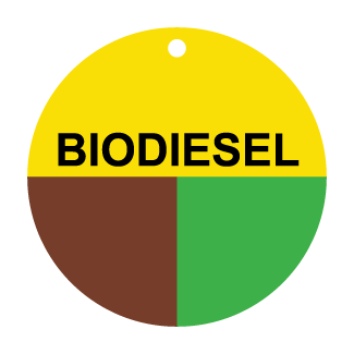 Biodiesel, CPPI Tag, Circle, Aluminum, English, 50/Pack - ICC Canada