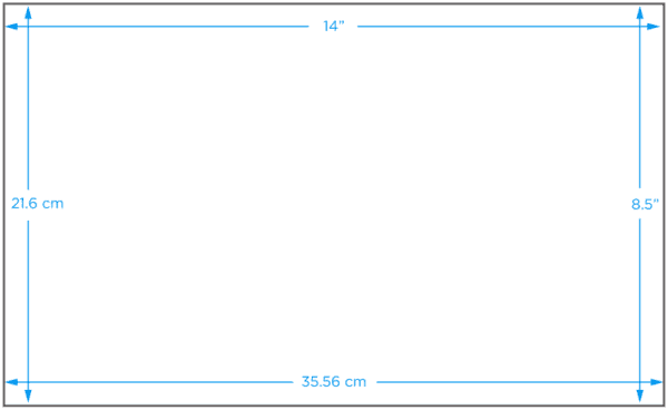 Blank Paper Label - 8.5" x 14", 100/Pack - ICC USA