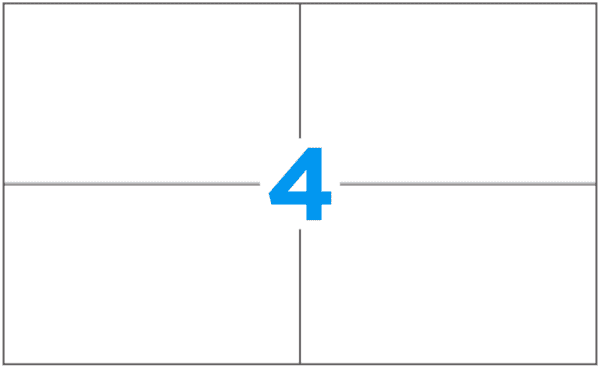 Blank Paper Label - 4.25" x 7", 400/Pack - ICC USA