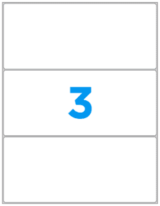 Blank Vinyl Label - 8.25" x 3.5", 300/Pack - ICC USA