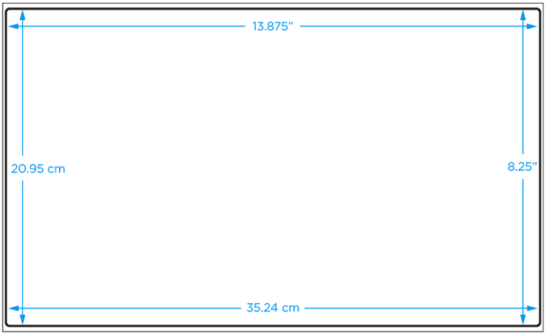 Blank Vinyl Label - 8.25" x 13.875", 100/Pack - ICC USA