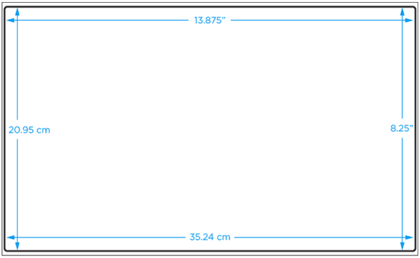 Blank Vinyl Label, 8.25" x 13.875", 100/Pack - ICC USA