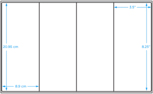 Blank Vinyl Label - 8.25" x 3.5", 400/Pack - ICC USA
