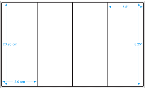 Blank Vinyl Label - 8.25" x 3.5", 400/Pack - ICC USA