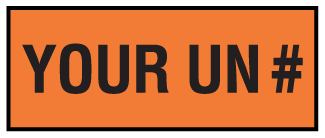 Orange Panel, Tagboard, 16" x 6.25", Custom - ICC USA