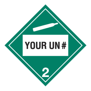 Hazard Class 2.2 - Non-Flammable Gas, Rigid Vinyl, Custom - ICC USA