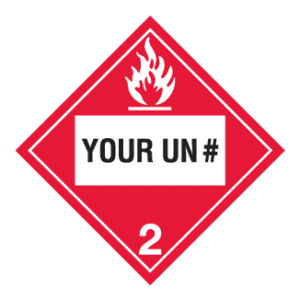 Hazard Class 2.1 - Flammable Gas, Rigid Vinyl, Custom - ICC USA