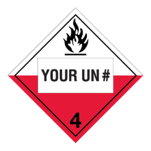 Hazard Class 4.2 - Substances Liable to Spontaneous Combustion, Rigid Vinyl, Custom - ICC USA