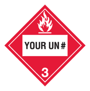 Hazard Class 3 - Flammable Liquid, Tagboard, Custom - ICC USA
