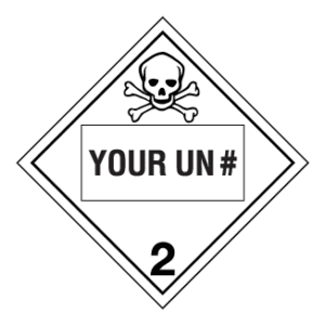 Hazard Class 2.3 - Toxic Gas, Tagboard, Custom - ICC USA