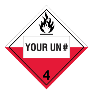 Hazard Class 4.2 - Substances Liable to Spontaneous Combustion, Tagboard, Custom - ICC USA