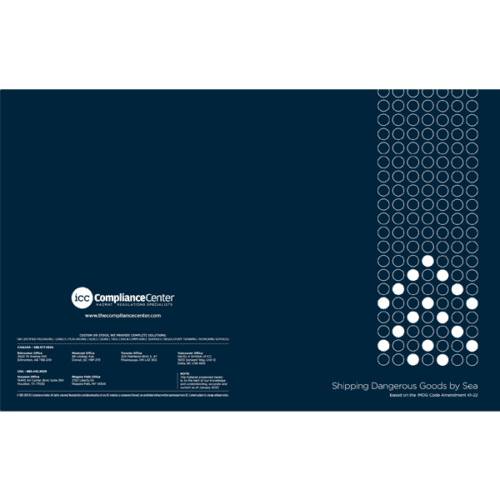 Shipping Dangerous Goods by Sea Chart, English - ICC Compliance Center ...