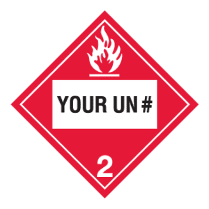 Hazard Class 2.1 - Flammable Gas, 2-Sided, Rigid Vinyl, Custom - ICC USA