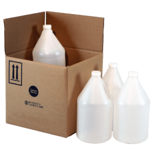UN 4G Plastic Bottle Shipping Kit - 4 x 128 oz - ICC USA