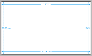 Blank Vinyl Label - 8.25" x 13.875", 100/Pack - ICC USA