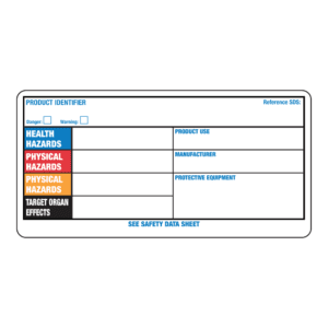 Blank Label - 2" x 4" GHS Workplace Orange System Label,500/Roll - ICC USA
