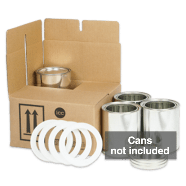 4G UN Quart Can Shipping Kit - 4 x 1 Quart (without cans) - ICC USA