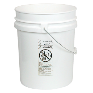 White HDPE Plastic Transport Storage Tub w/Drain Plug