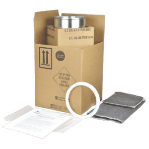 4GV UN Special Permit Shipping Kit (U.S. Only) - 1 litre (with absorbent pouch and pillow) - ICC USA