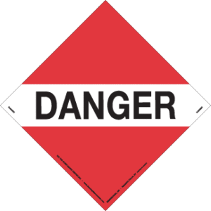 Danger Placard, Removable Self-Stick Vinyl, Placard - ICC USA