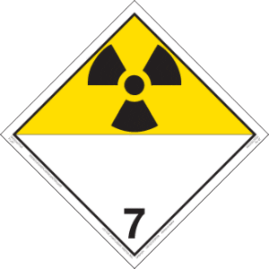 Hazard Class 7 - Radioactive Materials Placard, Removable Self-Stick Vinyl, Non-Worded - ICC USA