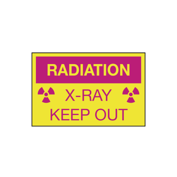 Radiation X-Ray Keep Out, 10" x 7", Self-Stick Vinyl - ICC USA