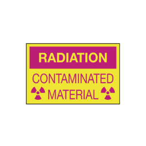 Radiation Contaminated Material, 10" x 7", Rigid Vinyl - ICC USA