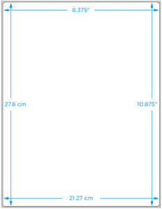 Blank Polyester Label - 8.375" x 10.875", 100/Pack - ICC USA