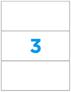 Blank Polyester Label - 8.375" x 3.583", 300/Pack - ICC USA
