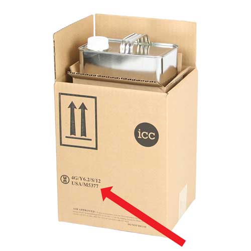 M Number on UN packaging