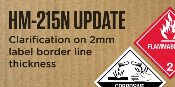 How many hazard labels are required as a minimum on a package of dangerous goods