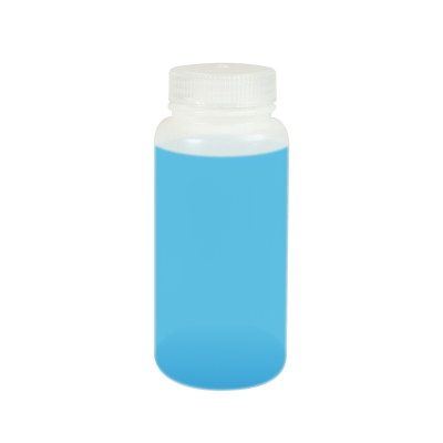 Wide Mouth Plastic Bottle with Lid - 16 oz - ICC USA