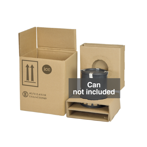 UN 4G Plastic Can Shipping Kit - 1 x 1 litre - ICC USA