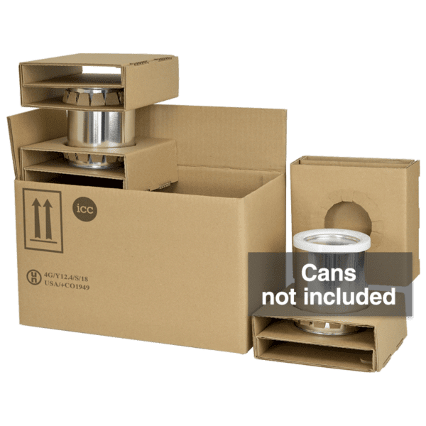 4G UN Dent-Free Shipping Kit - 2 x 1 Quart Cans (without cans) - ICC USA