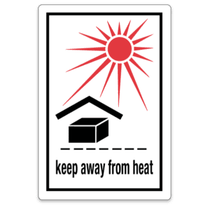 Keep Away from Heat Labels