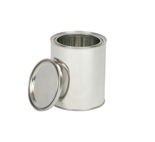 Round Steel Can with Lid (Unlined) - 1 pint - ICC USA