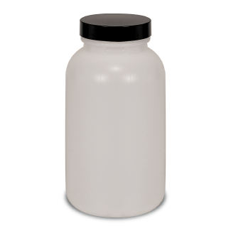 Wide Mouth Plastic Jar with Lid - 500 ml - ICC USA
