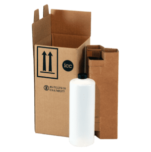 UN 4G Plastic Bottle Shipping Kit - 1 x 32 oz - ICC USA