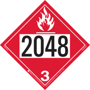 UN 2048, Hazard Class 3 - Flammable Liquid, Rigid Vinyl - ICC USA