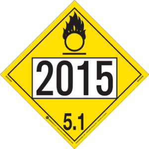 UN 2015, Hazard Class 5 - Oxidizer, Rigid Vinyl - ICC USA
